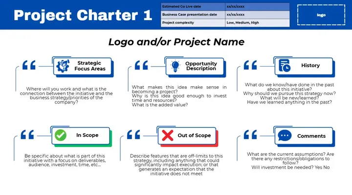Project template preview