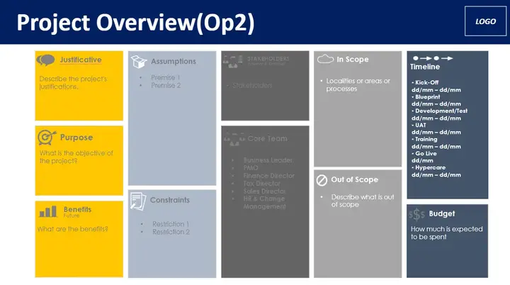 Project template preview