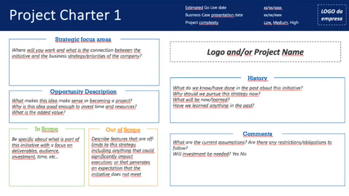 Project template preview